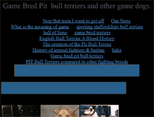 Tablet Screenshot of game-bred.com